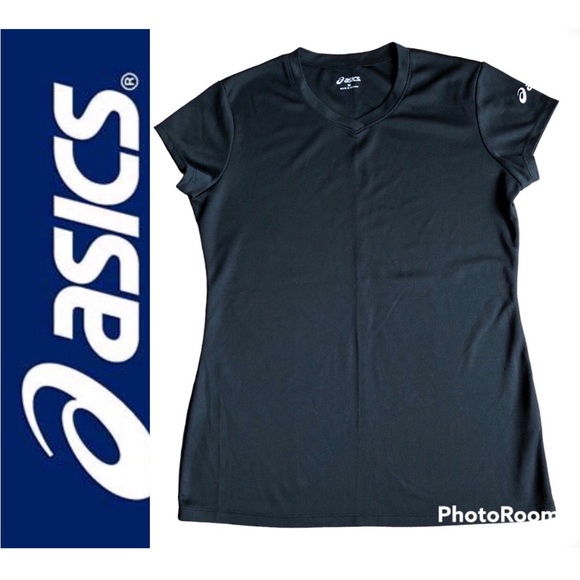 ASICS Active Shirt Short Sleeve Black Medium Women’s - Picture 1 of 16